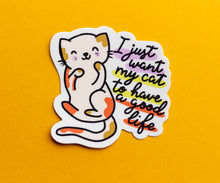 Load image into Gallery viewer, All I Want is My Cat to Have a Good Life Sticker