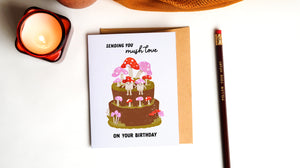 Sending You Mush Love on Your Birthday Card