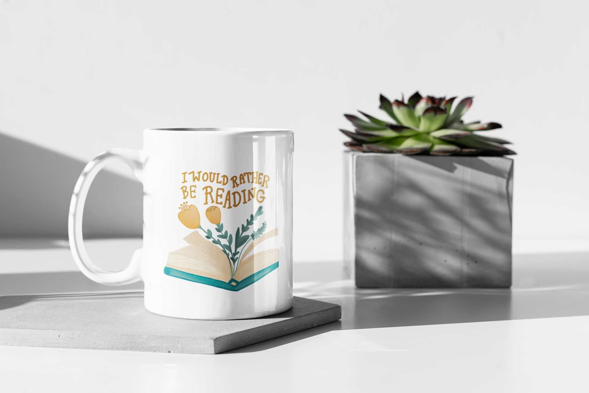 I Would Rather Be Reading Ceramic Mug