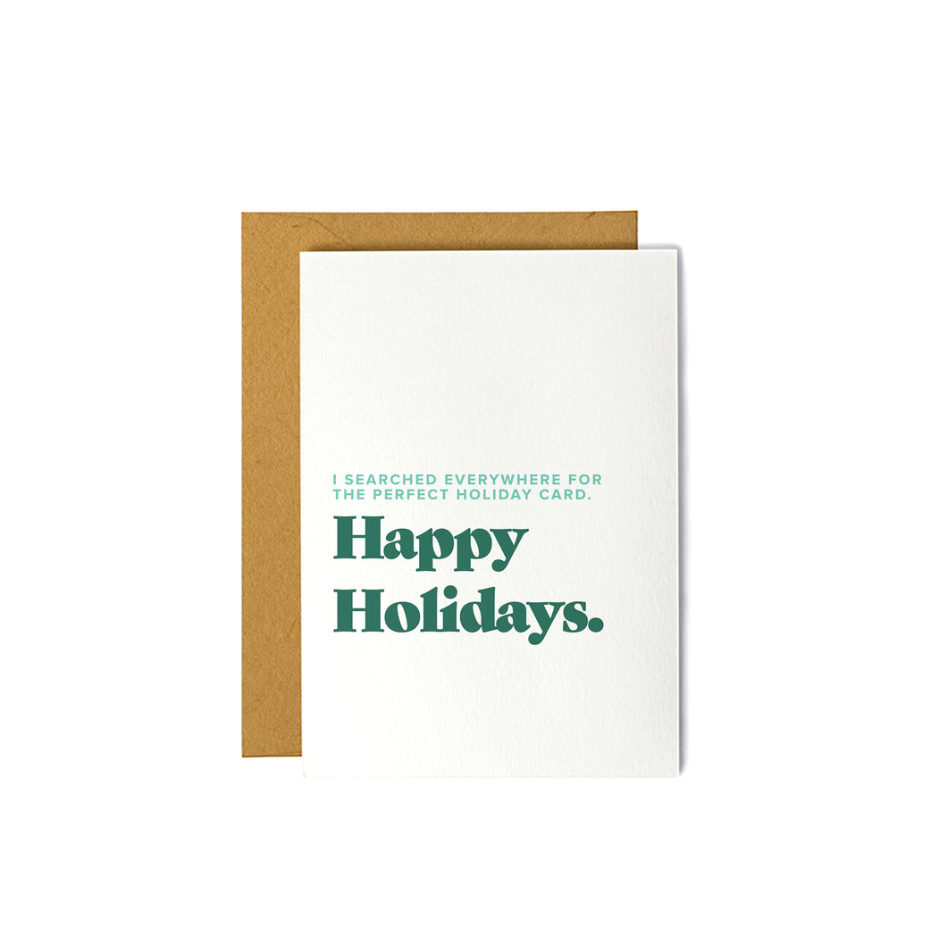Searched Everywhere for the Perfect Holiday Card - Seasonal Merry Christmas Card