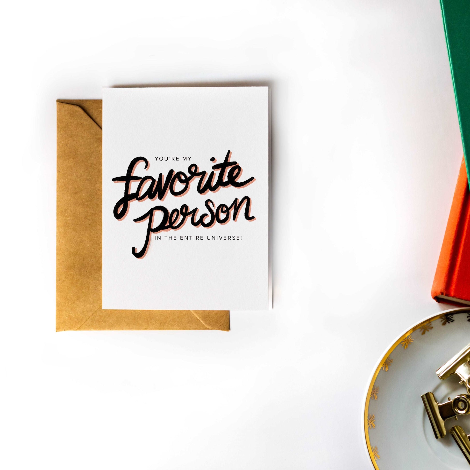Your My Favorite Person in the Entire Universe - Valentine's Day Anniversary Card for Him