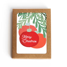 Load image into Gallery viewer, Merry Christmas Cards | Set of 6 Boxed Cards Stationery Set