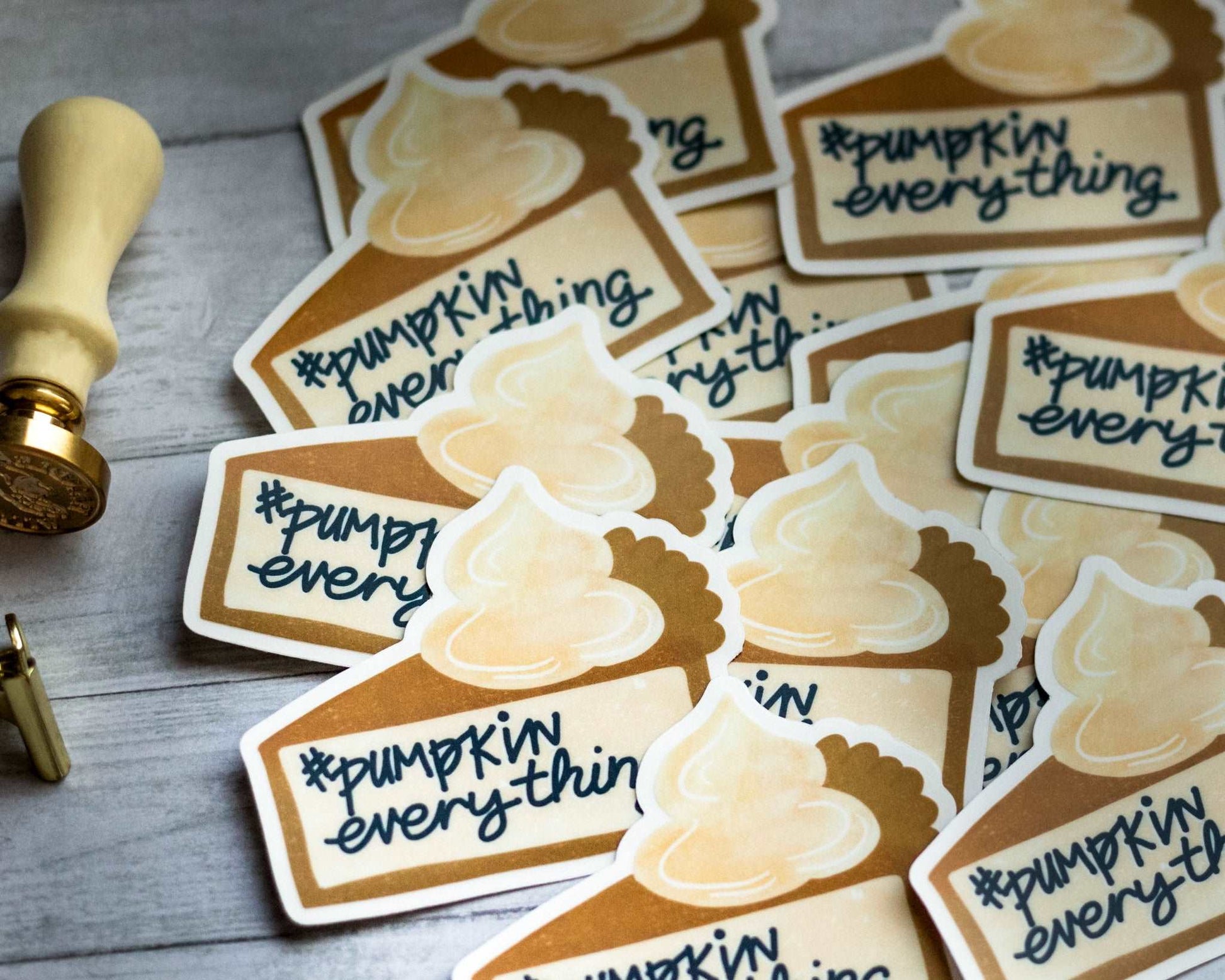 Pumpkin Everything - Pumpkin Pie Transparent Vinyl Sticker