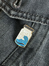 Load image into Gallery viewer, Ocean Waves in Mason Jar Enamel Pin