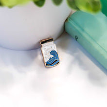 Load image into Gallery viewer, Ocean Waves in Mason Jar Enamel Pin