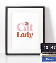 Load image into Gallery viewer, Cool Cat Lady Cat Lover&#39;s 8x10 Art Print